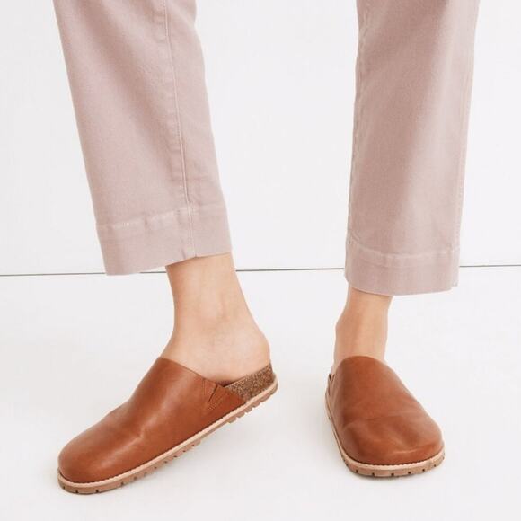 Madewell The Layne Clog Mule in Brown Leather Size 8 - Picture 3 of 13